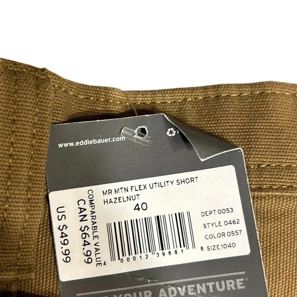 Eddie Bauer 6 pockets classic fit  shorts . Men size 40. Cotton,denim feel,NWT - Picture 9 of 13